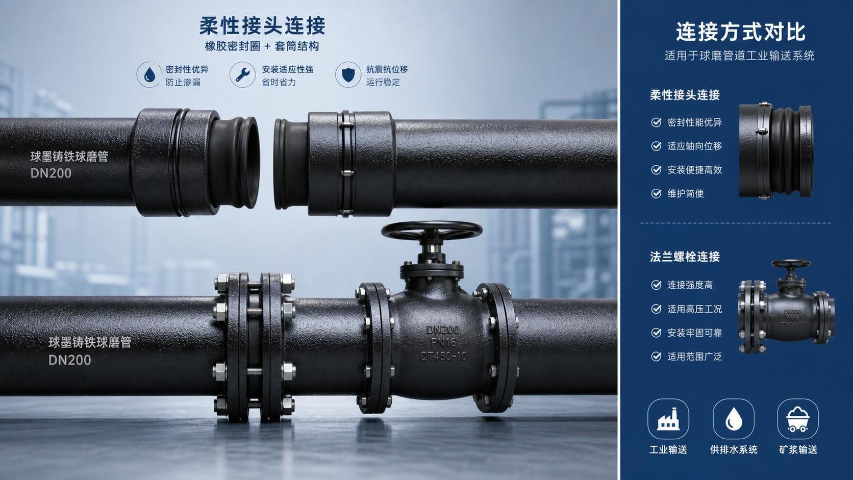 وصلات الأنابيب مقابل الوصلات ذات الحواف: أيهما أنسب؟