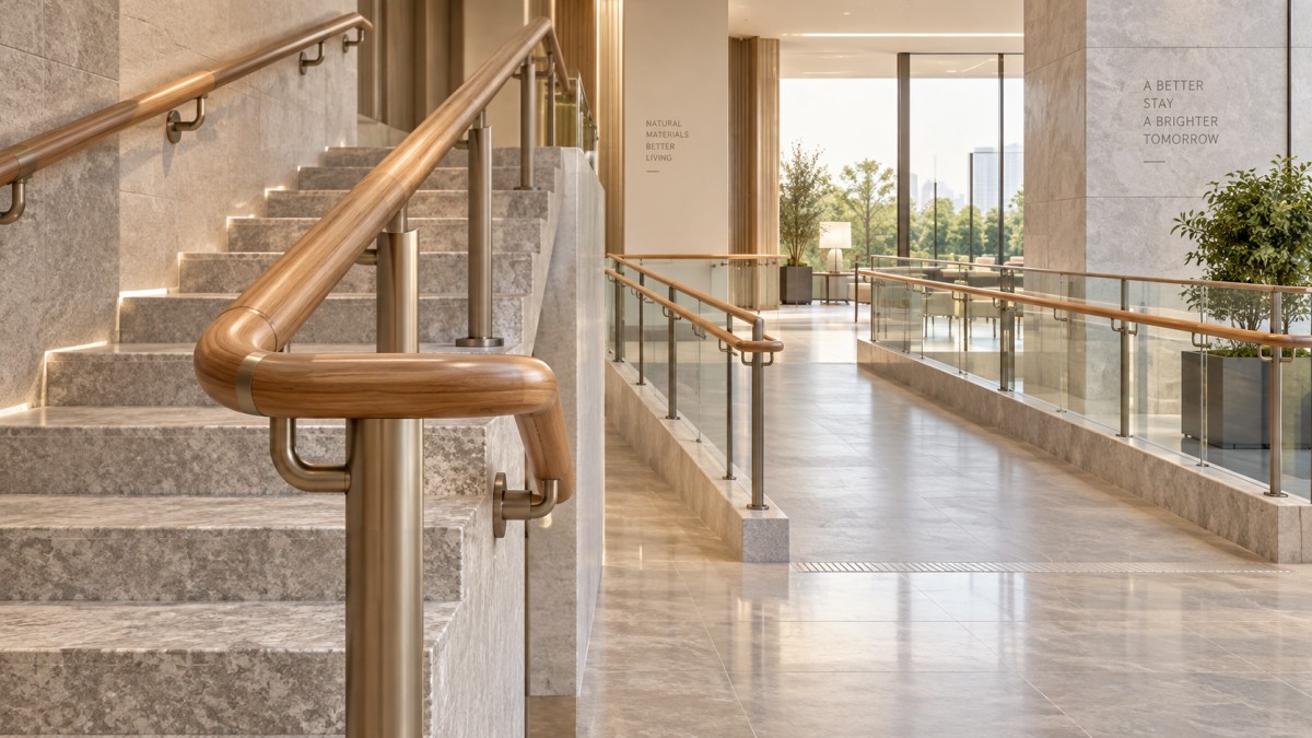 Handrail Compliance Checklist for Hotels, Stairs, and Accessible Public Areas قائمة التحقق من امتثال الدرابزينات للفنادق والسلالم والمناطق العامة المهيأة لذوي الإعاقة