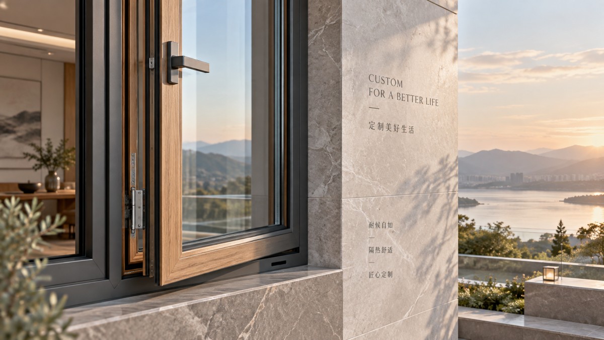 Custom Wood Aluminum Windows: Key Specifications for High-End Housing Projects نوافذ خشب وألومنيوم مخصصة: المواصفات الرئيسية لمشاريع الإسكان الفاخر