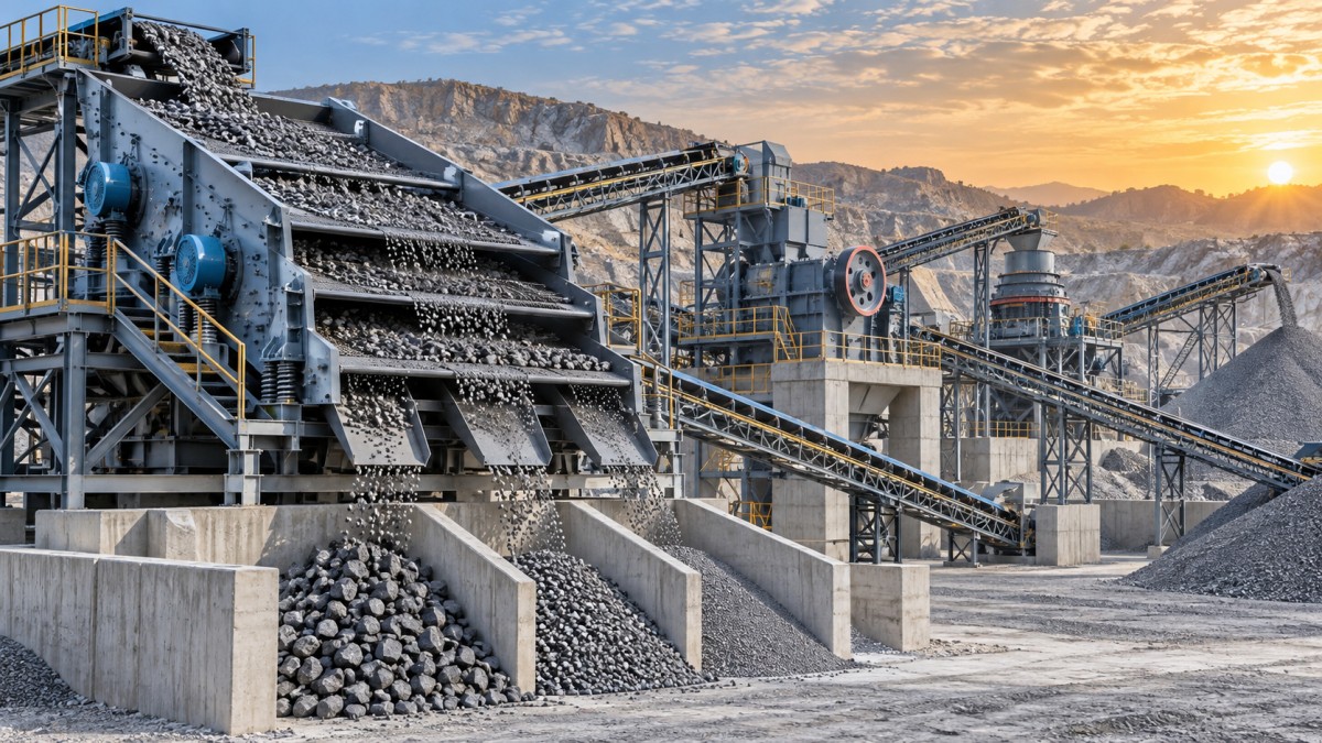Selecting a Vibrating Screen for High-Capacity Quarry and Aggregate Processing اختيار غربال اهتزازي لمعالجة المحاجر والركام عالية السعة