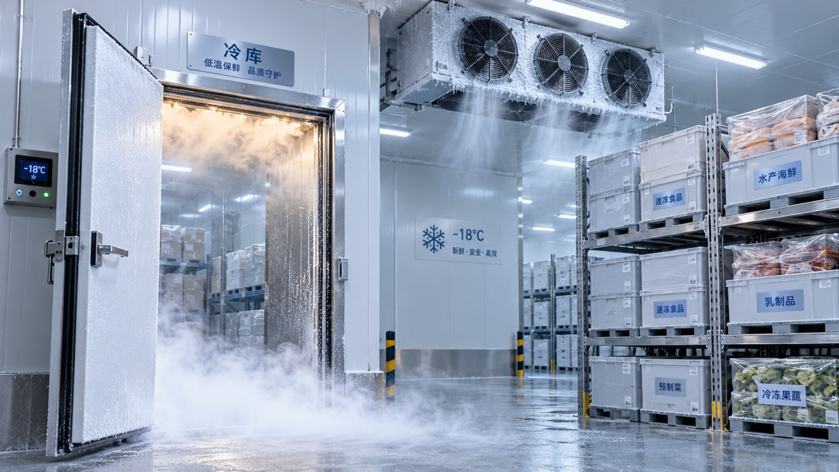 How door openings cause cold room temperature fluctuations كيف تتسبب عمليات فتح الأبواب في تقلبات درجة حرارة غرفة التبريد