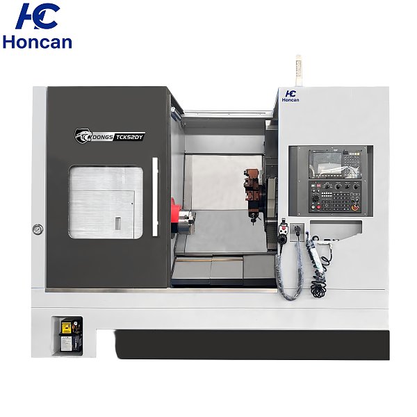 مخرطة CNC ذات سرير مائل TCK52DY