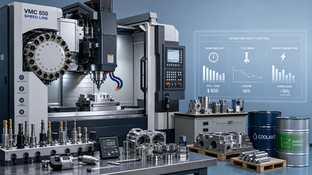 What affects industrial milling machine running costs most?