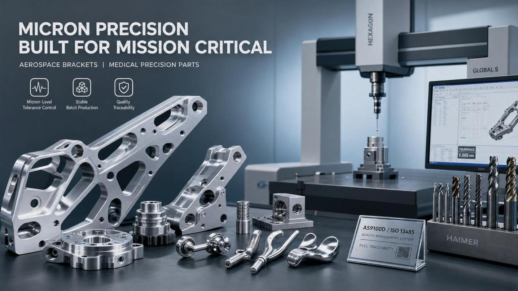 التفاوت الممكن تحقيقه في التصنيع باستخدام CNC لعام 2026 للأجزاء الطبية وأجزاء الطيران