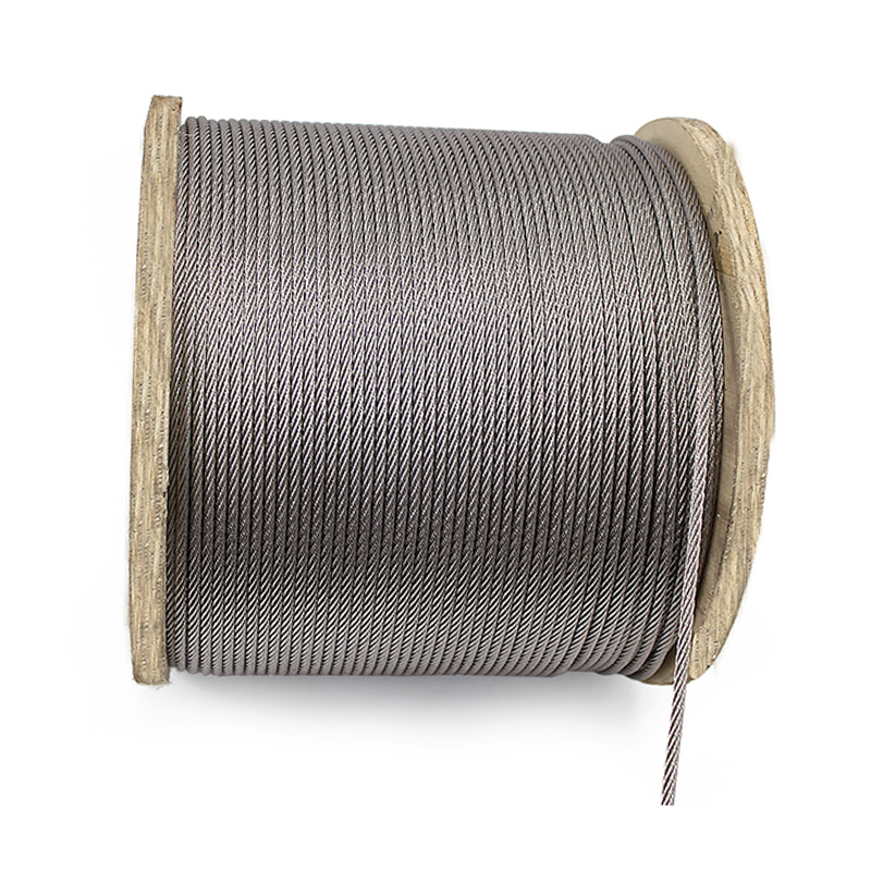 حبل سلكي من الفولاذ المقاوم للصدأ 7x7 0.5-6mm للاستخدام في حبل الغسيل والسياج