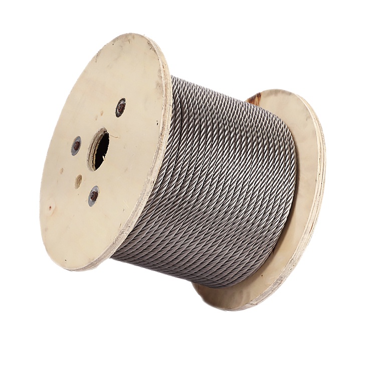 حبل سلكي من الفولاذ المقاوم للصدأ 7x7 0.5-6mm للاستخدام في حبل الغسيل والسياج