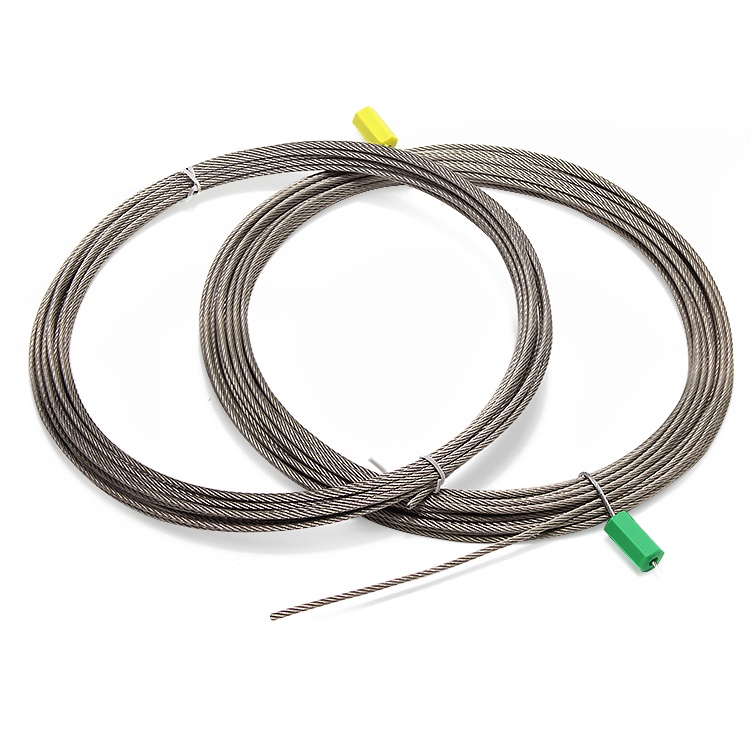 حبل سلكي من الفولاذ المقاوم للصدأ 7x7 0.5-6mm للاستخدام في حبل الغسيل والسياج