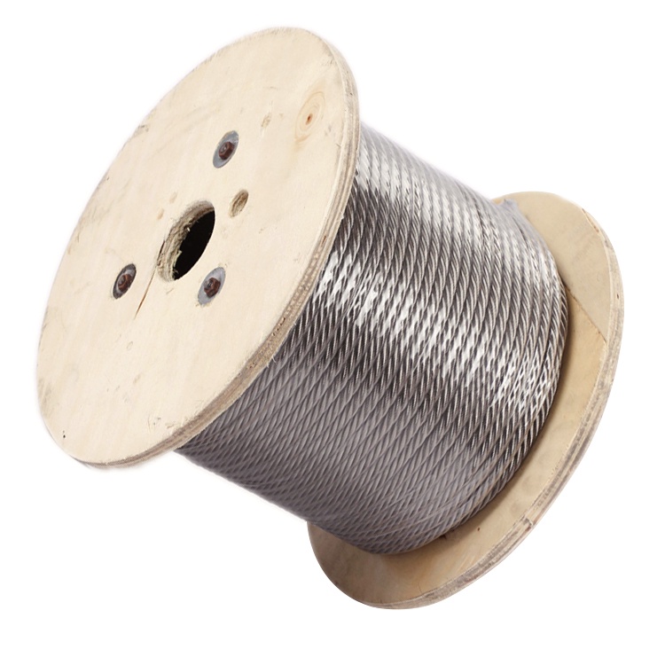 حبل سلكي من الفولاذ المقاوم للصدأ 7x19 0.8-14mm للاستخدام في صناعة صيد الأسماك