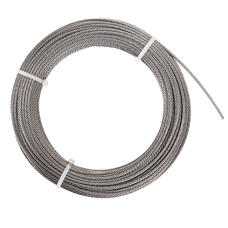 حبل سلكي من الفولاذ المقاوم للصدأ 7x19 0.8-14mm للاستخدام في صناعة صيد الأسماك