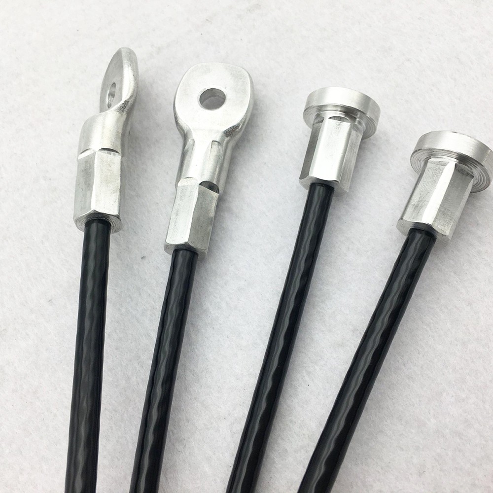 7x19 حبل سلكي فولاذي مجلفن مطلي بـ PU 5mm 6mm للاستخدام في كابل الجيم