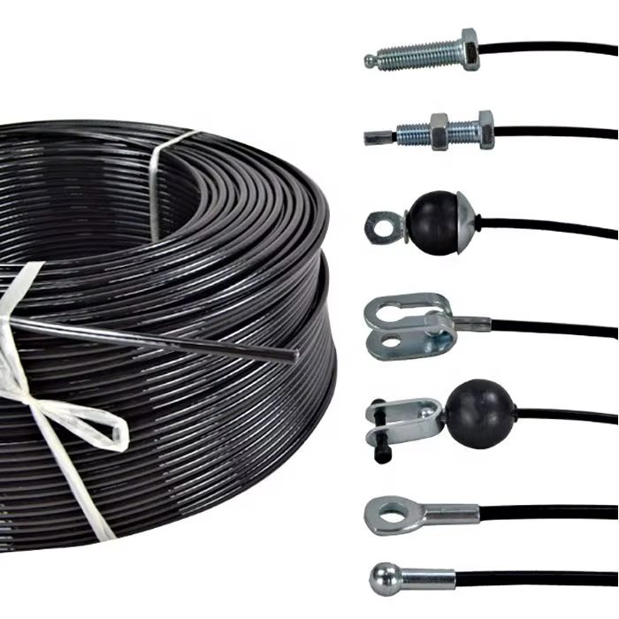 7x19 حبل سلكي فولاذي مجلفن مطلي بـ PU 5mm 6mm للاستخدام في كابل الجيم