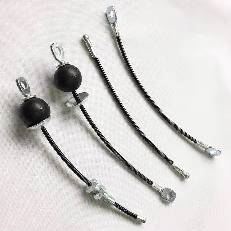 7x19 حبل سلكي فولاذي مجلفن مطلي بـ PU 5mm 6mm للاستخدام في كابل الجيم