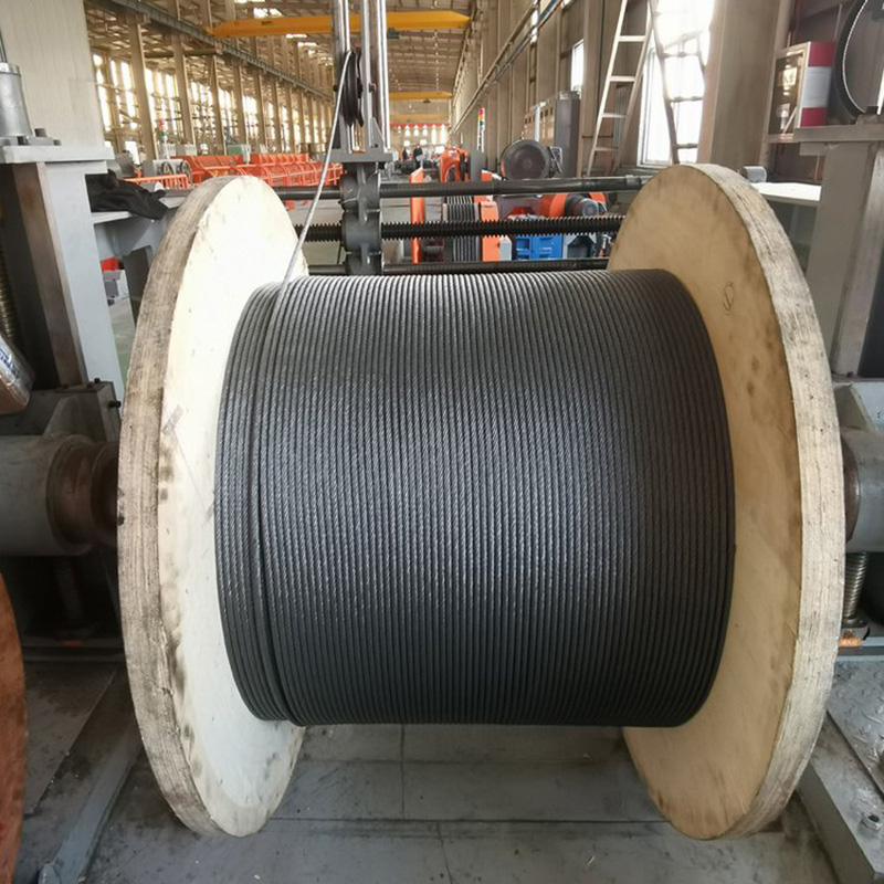 حبل سلكي فولاذي للمصعد 8x19S مقاوم للاهتراء 6-22mm حبل للآلات 