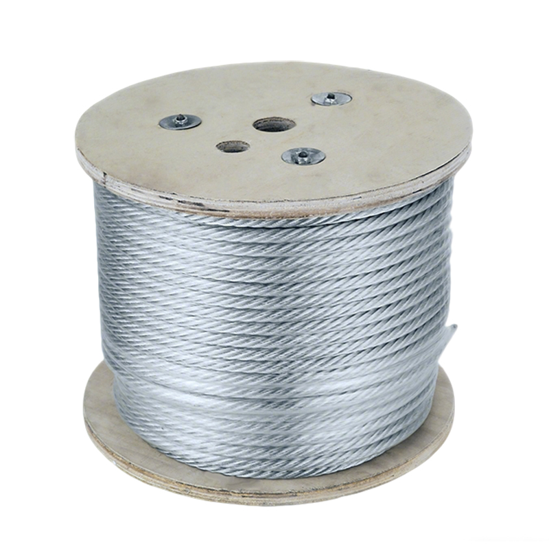 حبل سلك فولاذي مجلفن 7x19 3.0-12.0mm للاستخدام في الرافعات 