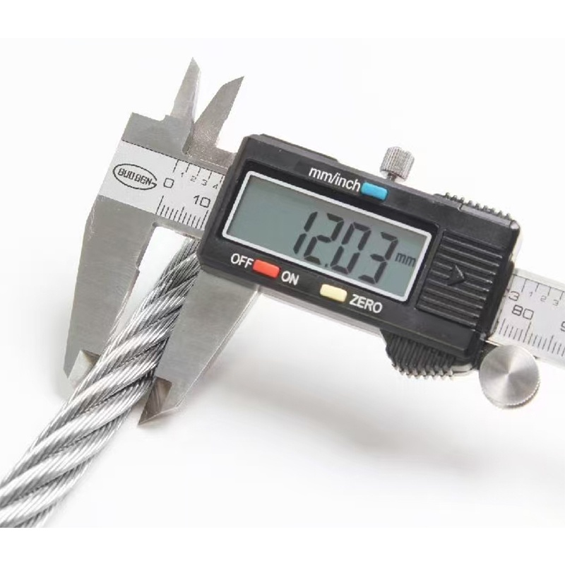 حبل سلك فولاذي مجلفن 7x19 3.0-12.0mm للاستخدام في الرافعات 