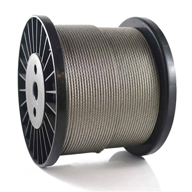 حبل سلكي فولاذي مرن مجلفن 6x7+FC 1.5-10mm كابل فولاذي