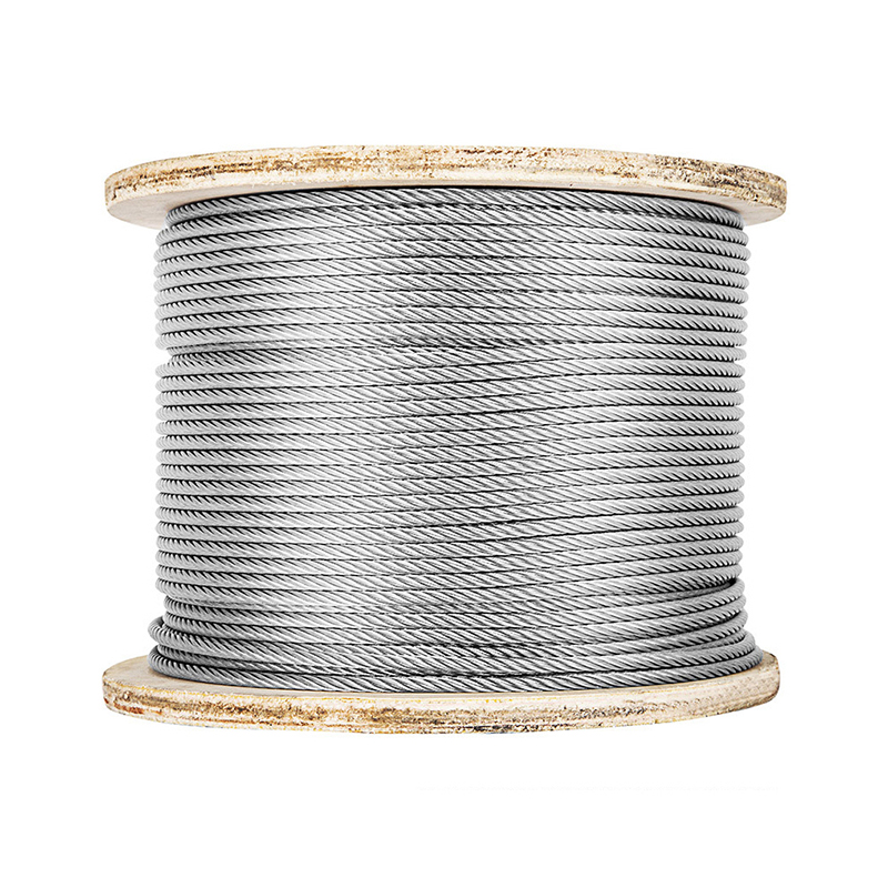 حبل سلكي فولاذي مرن مجلفن 6x7+FC 1.5-10mm كابل فولاذي