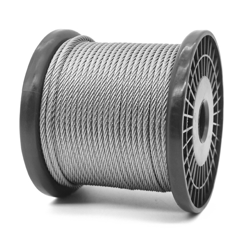 حبل سلكي فولاذي مرن مجلفن 6x7+FC 1.5-10mm كابل فولاذي