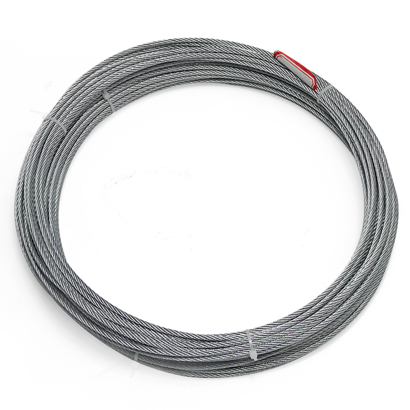 حبل سلكي فولاذي مرن مجلفن 6x7+FC 1.5-10mm كابل فولاذي