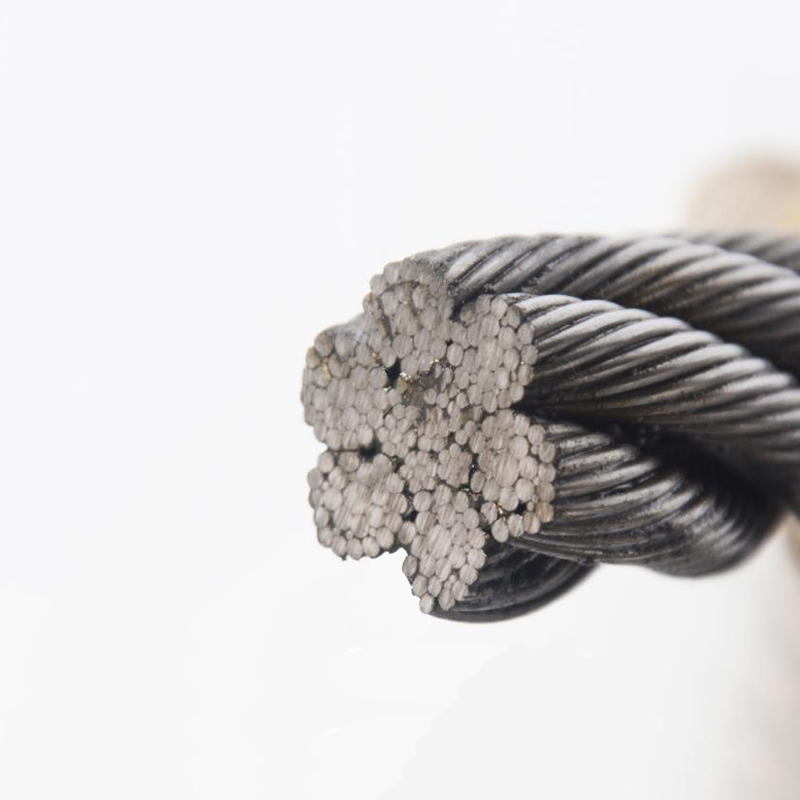 حبل أسلاك فولاذي مجلفن 6x36WS بقطر 8-20mm يُستخدم في الرافعات البرجية