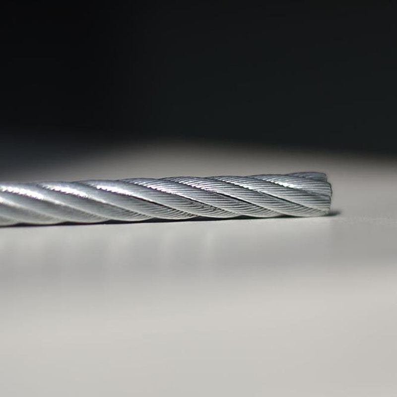 حبل أسلاك فولاذي مجلفن 6x36WS بقطر 8-20mm يُستخدم في الرافعات البرجية