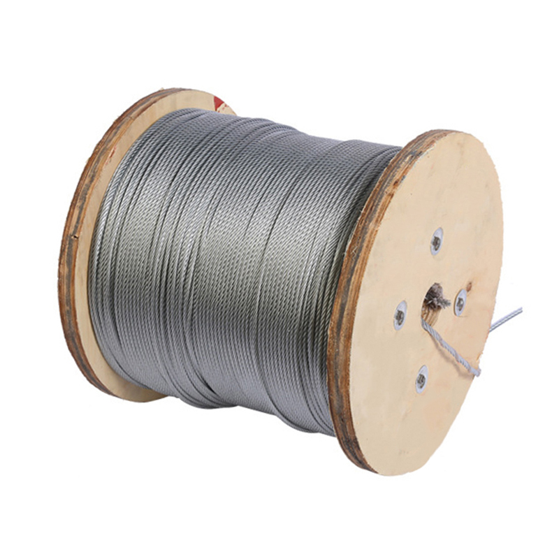 حبل أسلاك فولاذية مجلفنة 6x19+FC 3-16mm قلب ليفي كابل فولاذي للرفع