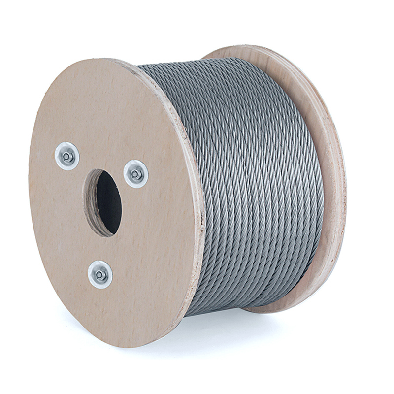 حبل أسلاك فولاذي مجلفن 1x7 0.6-3.0mm للاستخدام في التعليق والسحب السلكي