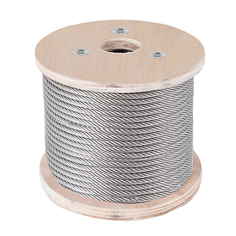 حبل سلكي فولاذي مجلفن 1x19 1.5mm 1.8mm 2mm كابل فرامل بنواة داخلية من السلك الفولاذي