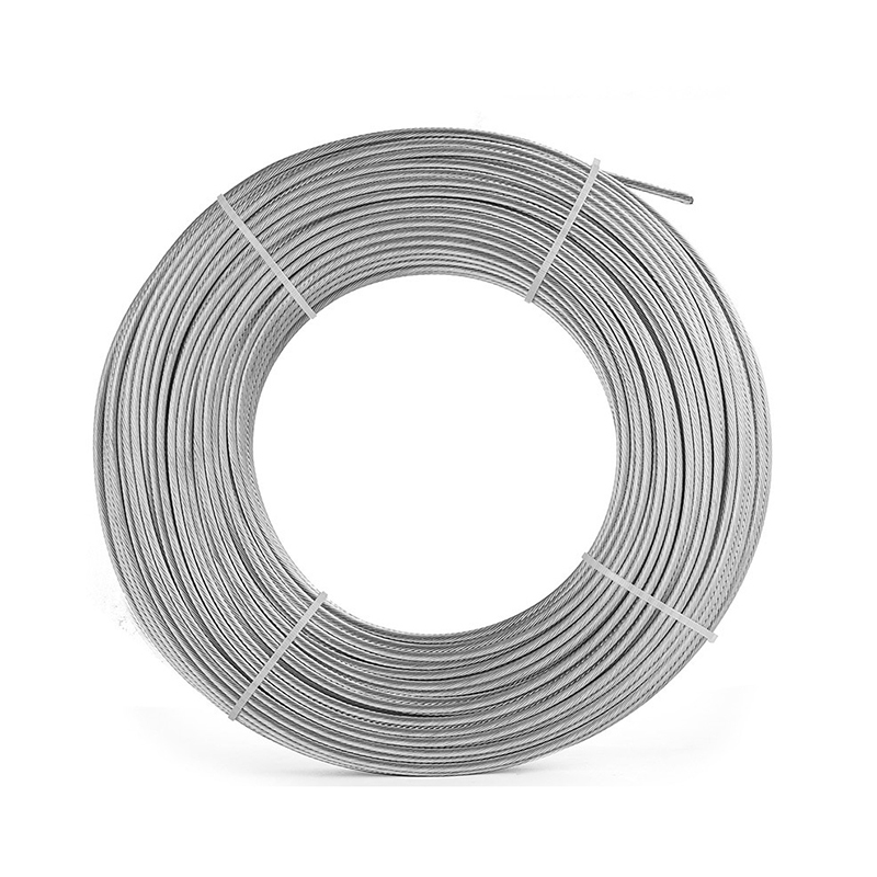 حبل سلكي فولاذي مجلفن 1x19 1.5mm 1.8mm 2mm كابل فرامل بنواة داخلية من السلك الفولاذي