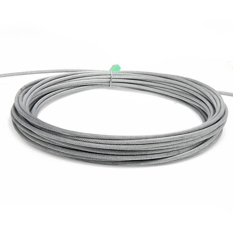 حبل سلكي فولاذي مجلفن 1x19 1.5mm 1.8mm 2mm كابل فرامل بنواة داخلية من السلك الفولاذي