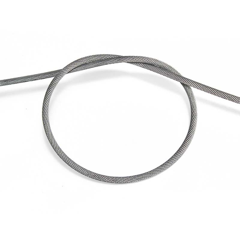 حبل سلكي فولاذي مجلفن 1x19 1.5mm 1.8mm 2mm كابل فرامل بنواة داخلية من السلك الفولاذي