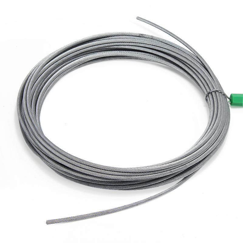 حبل سلكي فولاذي مجلفن 1x19 1.5mm 1.8mm 2mm كابل فرامل بنواة داخلية من السلك الفولاذي