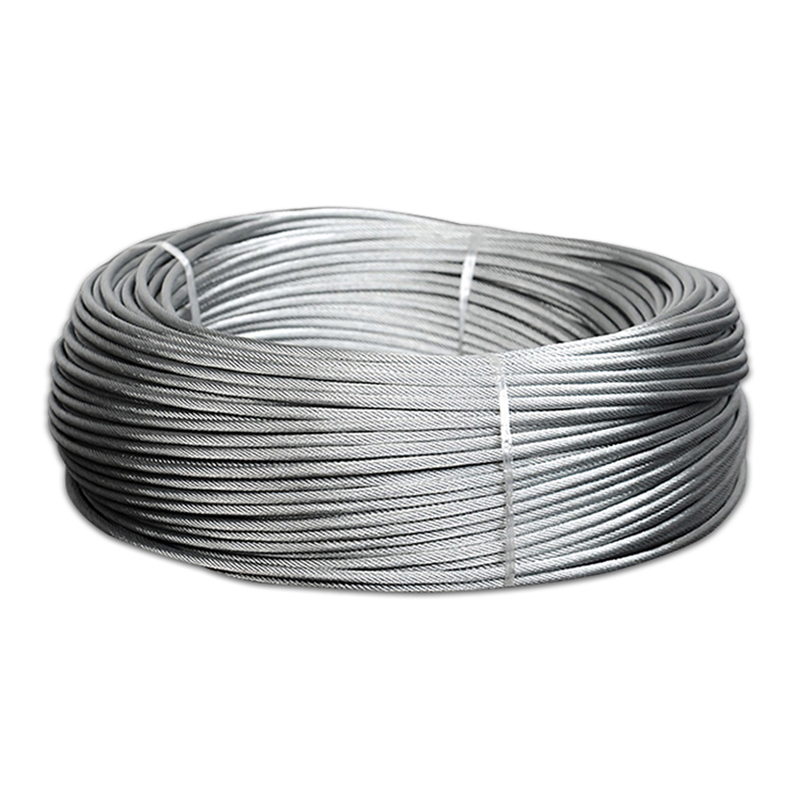 حبل سلكي فولاذي مجلفن 1x19 1.5mm 1.8mm 2mm كابل فرامل بنواة داخلية من السلك الفولاذي