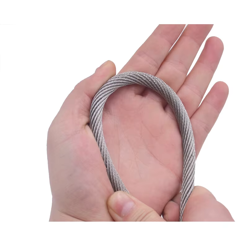 19x7 حبل سلكي من الفولاذ المجلفن 4.0-18.0mm كابل فولاذي مضاد للدوران