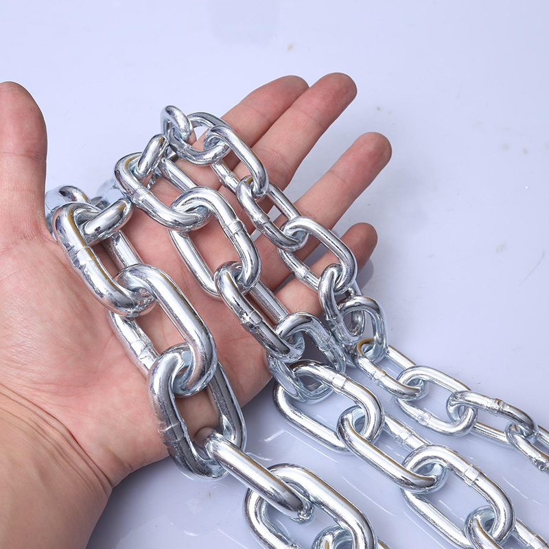 سلسلة ASTM A413-80 القياسية G30 ذات الحلقات المجلفنة Proof Coil، سلسلة وصلات من فولاذ الكربون Q235