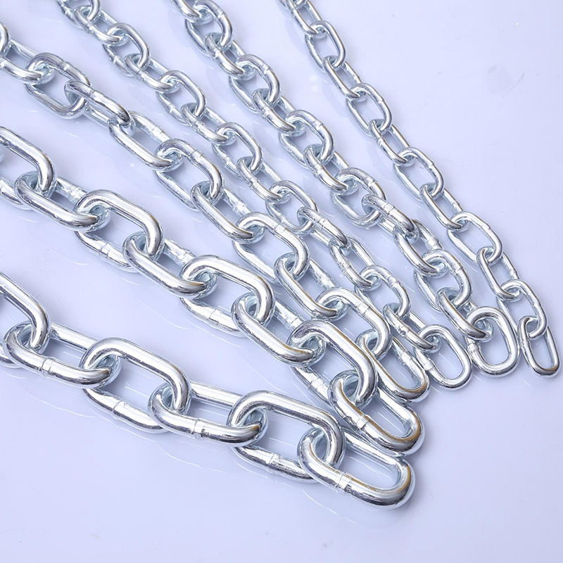 سلسلة ASTM A413-80 القياسية G30 ذات الحلقات المجلفنة Proof Coil، سلسلة وصلات من فولاذ الكربون Q235