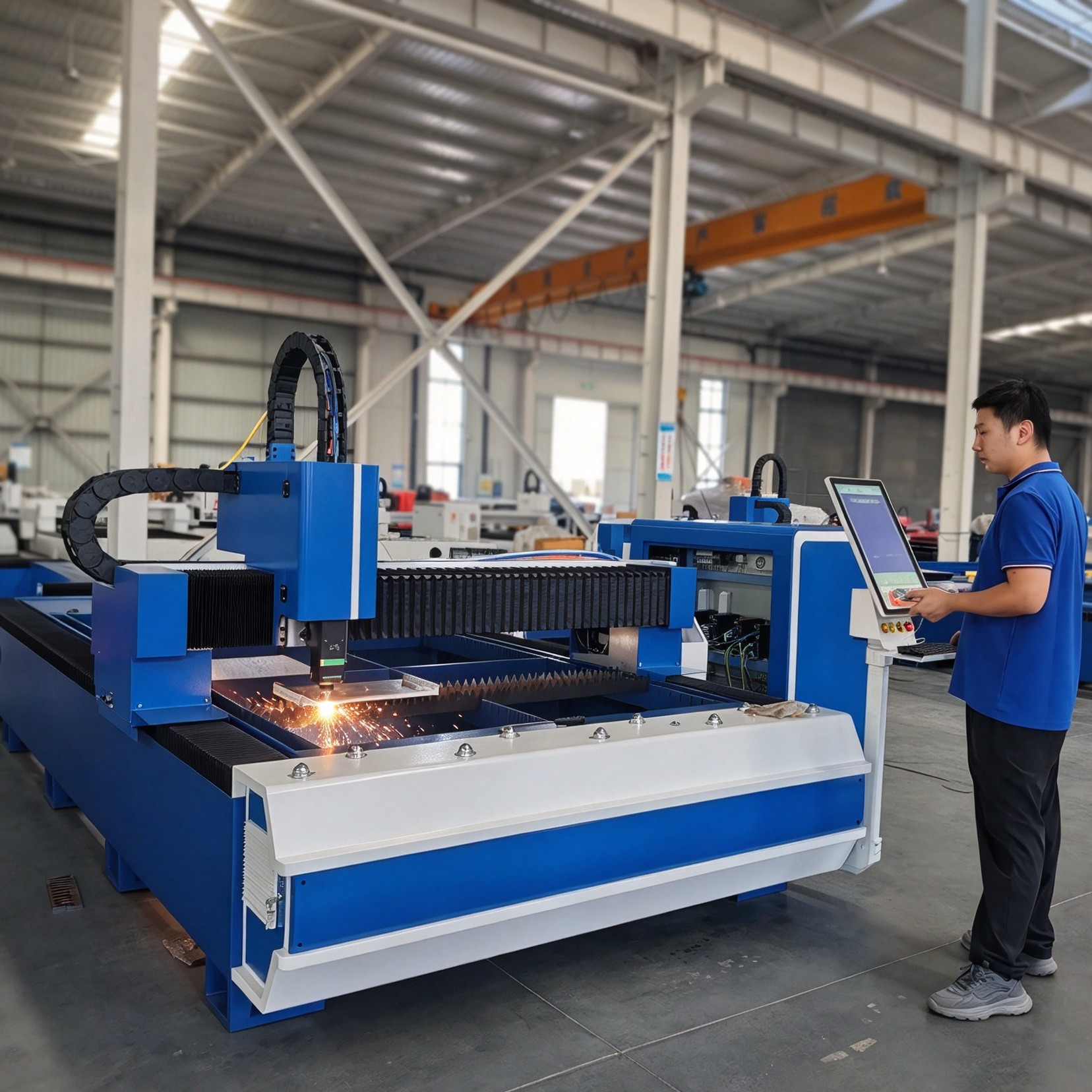 آلة قطع بالليزر الليفي B3216-3KW