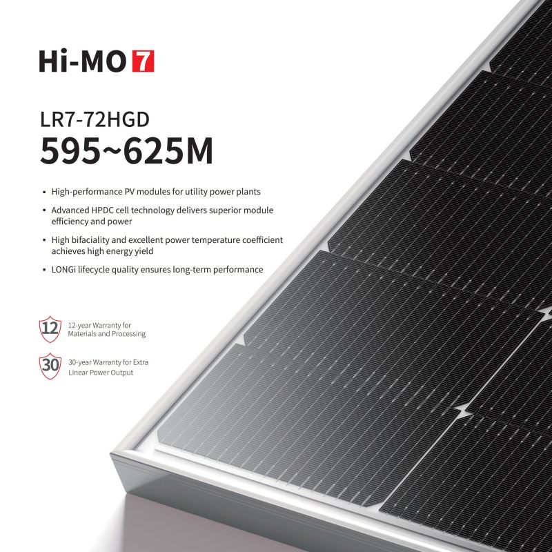 Hi-MO7 LR7-72HGD 595~625M Hi-MO7 LR7-72HGD 595~625M