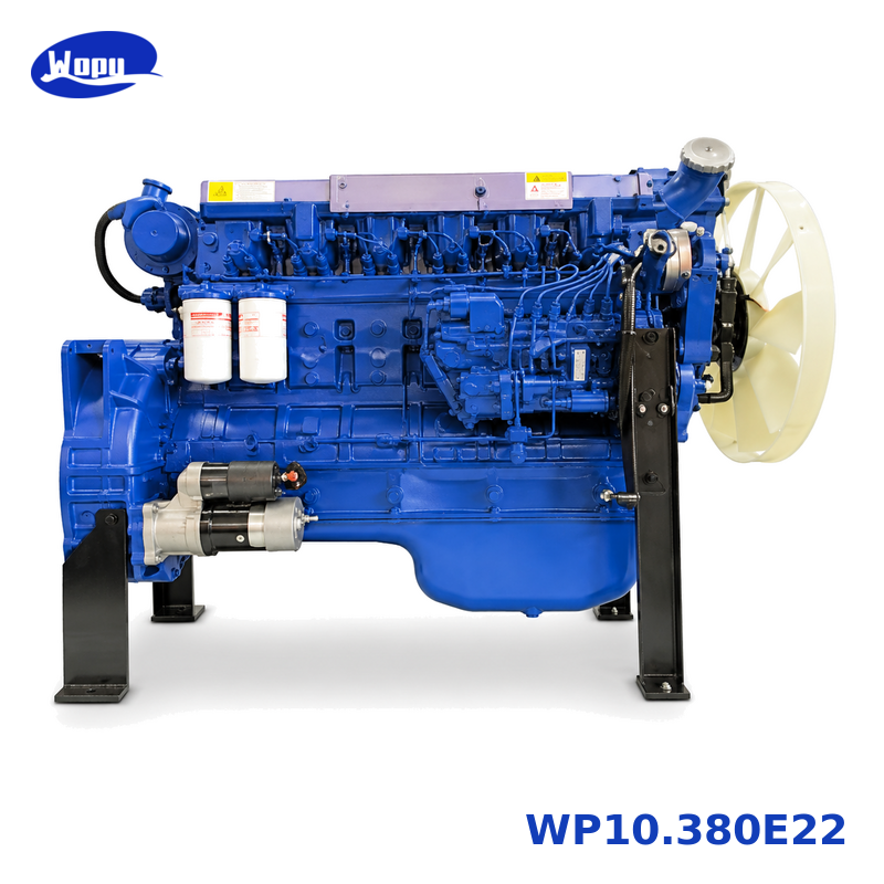 مجموعة محرك شاحنة WP10.380E22 لقطع محركات الديزل الثقيلة HOWO وSHACMAN وAUMAN