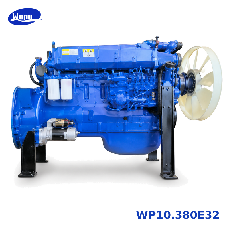 مجموعة محرك الشاحنة WP10.380E32 لقطع محركات الديزل الثقيلة HOWO وSHACMAN وAUMAN