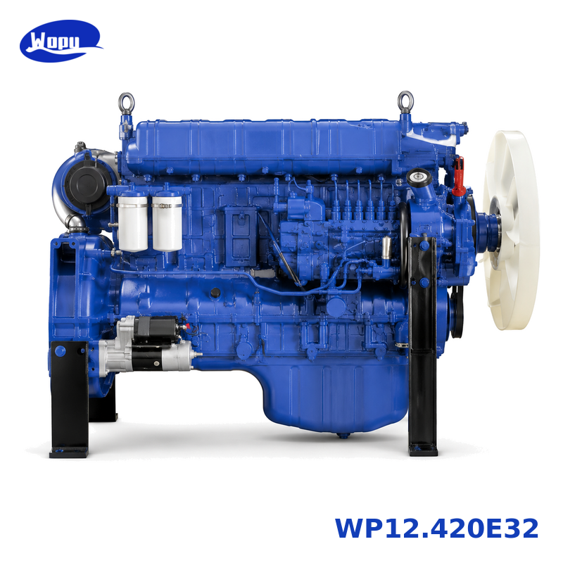 مجموعة محرك الشاحنة WP12.420E32 لقطع محركات الديزل الثقيلة HOWO وSHACMAN وAUMAN