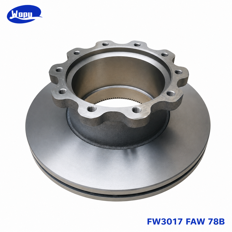 قرص فرامل FAW 78B FW3017 ودوار فرامل الشاحنات لمحور الفرامل القرصي للخدمة الشاقة