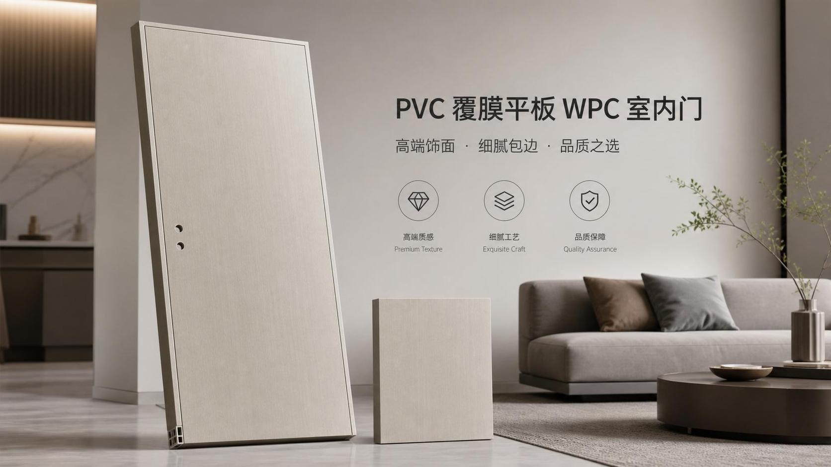 أبواب WPC المطلية بـ PVC ذات الإطار المستوي: عيوب السطح التي يجب فحصها مبكرًا