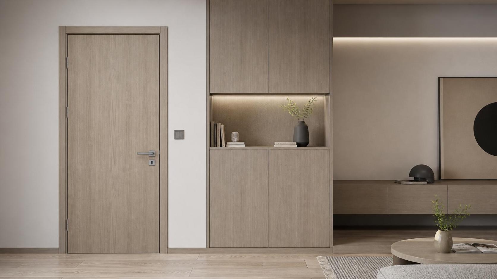 أبواب MDF PVC المفصلية العصرية: اتجاه تصميم أم ترقية عملية؟