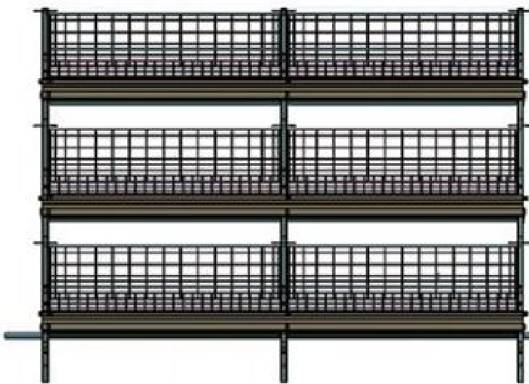 Stacked Broiler Cage System
