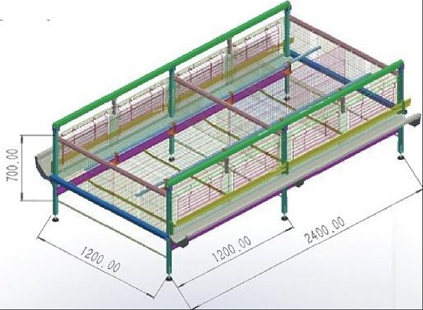 Integrated Brooding & Rearing Cage System Integrated Brooding & Rearing Cage System