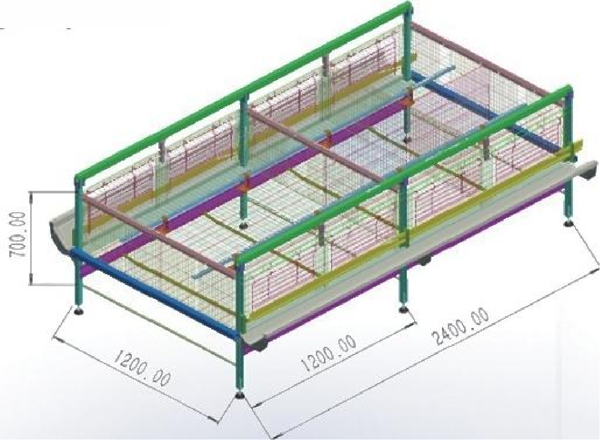 Integrated Brooding & Rearing Cage System
