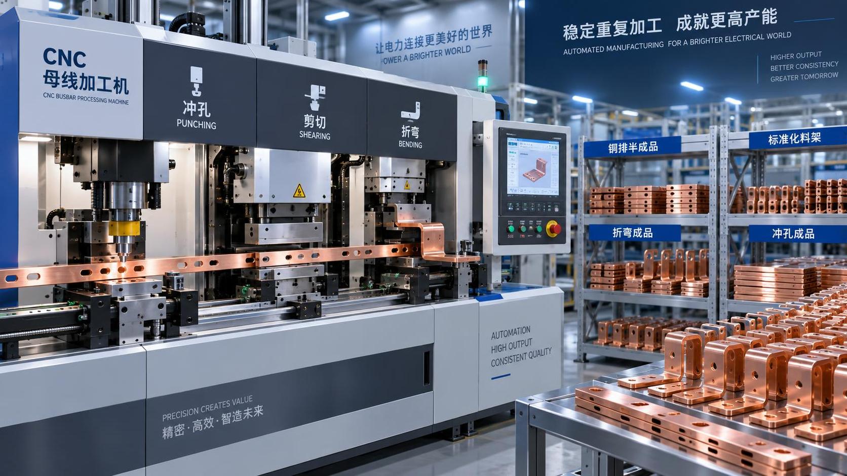 Which production volumes suit a CNC busbar fabrication machine?