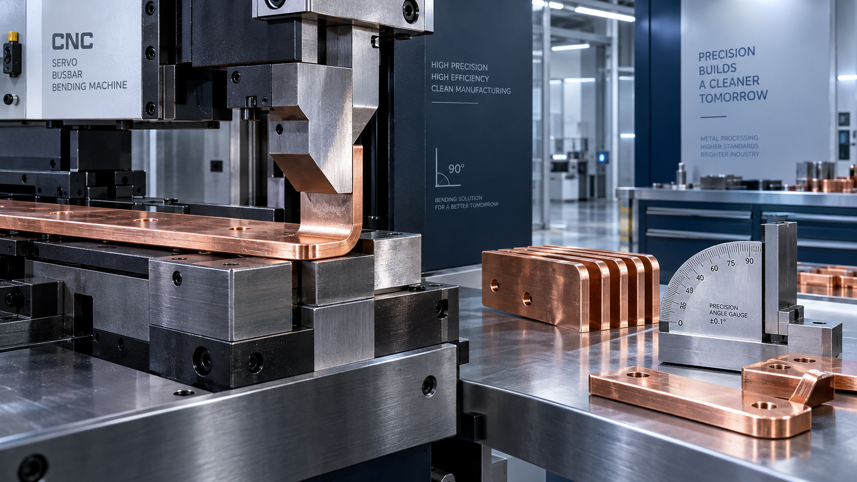 منع أخطاء الارتداد المرن في آلة ثني قضبان التوصيل CNC المؤازرة