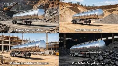 application 45000 Litres Stainless SteelInsulation Tank Semi Trailer